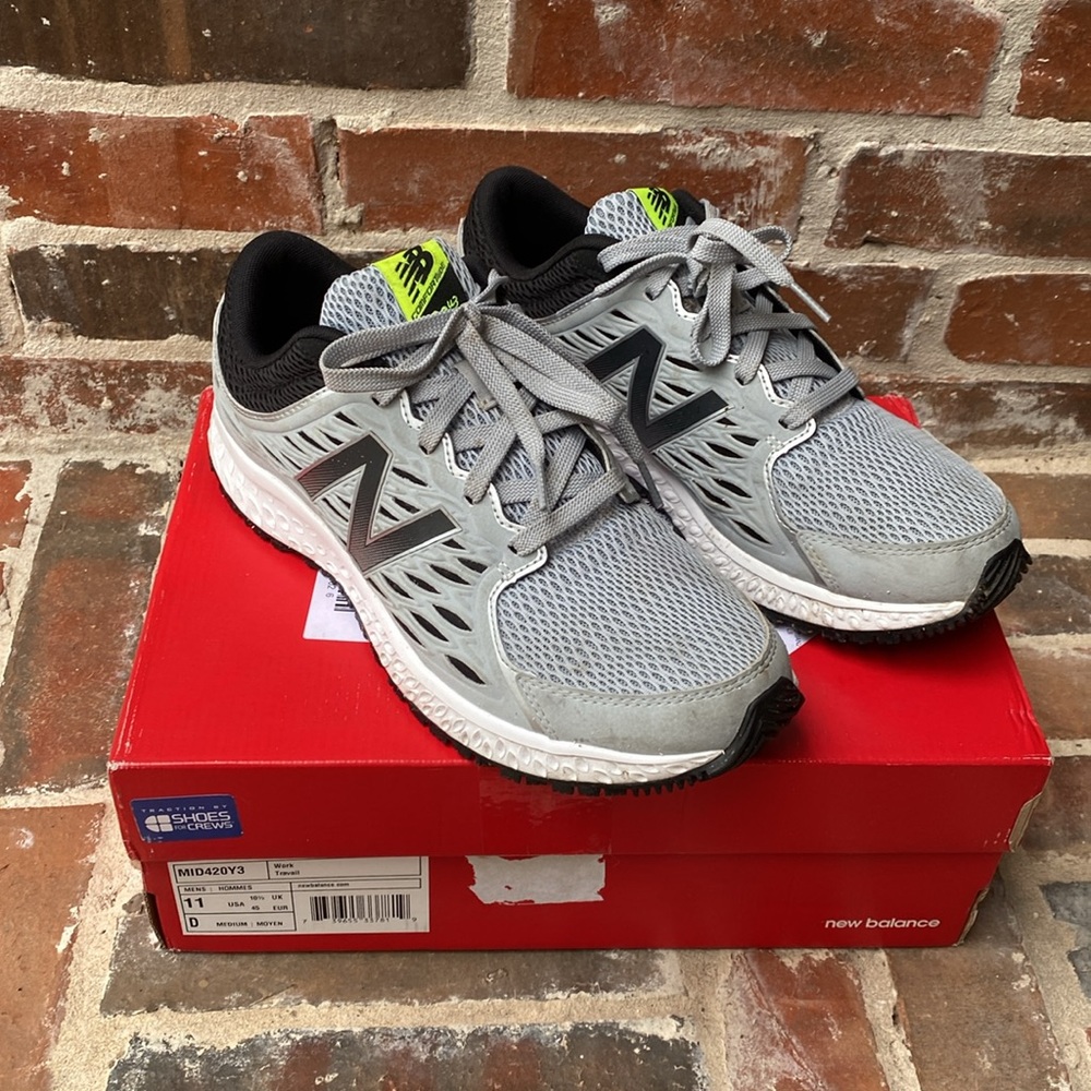 New Balance 420 V3 (NON-SLIP) in Gray/Lime Men’s 11